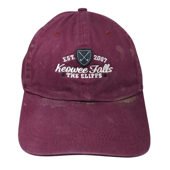 Keowee Falls The Cliffs Slideback Hat Red One Size Classic Cut Ahead - Picture 1 of 9